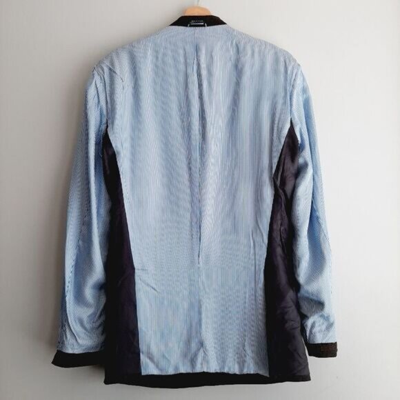 TOMMY HILFIGER 100% Wool Blazer Jacket Pin-Stripe Gray Men's Sz 42 L - Picture 11 of 14